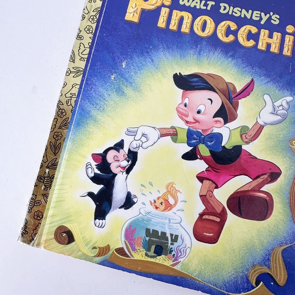 Vintage 1953 Walt Disney's Pinocchio A Little Golden Book - Picture 2 of 8